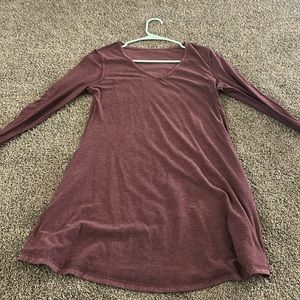 Purple sleeved dress in size S